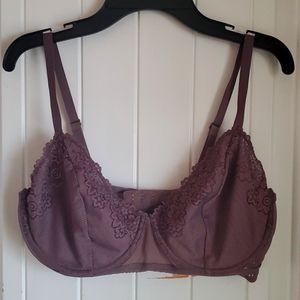 Adore Me 36DD Purple Lace Bra